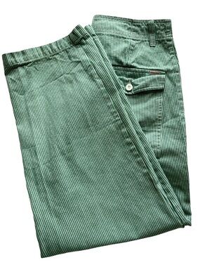 Brixton Green Houndstooth High Rise Pants Cropped Workwear Trouser